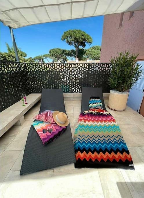 Studio Climatise, Terrasse, Parking Prive, 50M De La Plage Saint-Tropez Zewnętrze zdjęcie